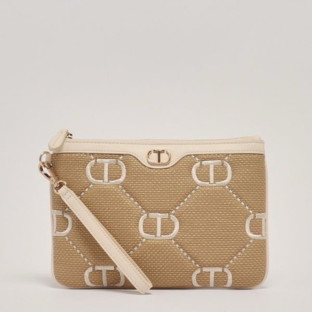 Twinset Milano rafia clutch
